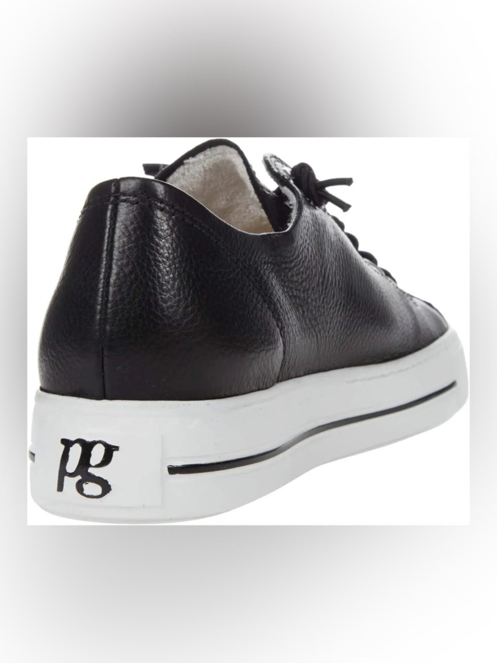 Paul green Hadley Platform Black Leather Sneaker size 6US / 3.5UK $378 - Picture 8 of 15